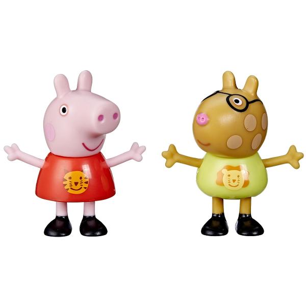 Experimenteaza dubla distractia si prietenia cu pachetele Peppa Pig Best Friends Fiecare pachet Cel mai bun prieten vine cu 2 personaje inspirate din serialul TV Peppa Pig Fiecare pachet de 2 se vinde separat &Icircn functie de disponibilitate Figurile au modele unice tematice pe camasi copiii pot colecta personajele preferate cu un aspect proaspat Cautati Peppa Pig Emily Elephant Danny Dog si multe altele Setul contine figurinele Peppa Pig si Poneiul Pedro