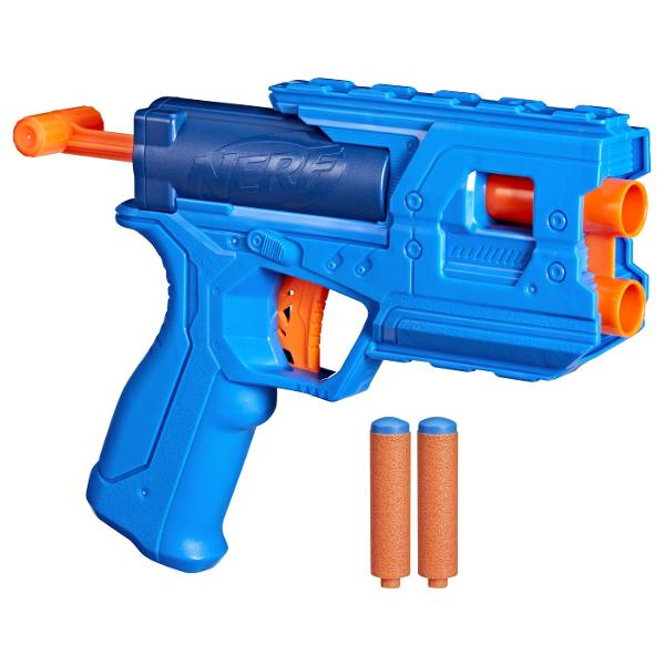 Marca Nerf iti imbunatateste jocul cu sageti de inalta performanta Nerf N Series si sageti Nerf N1 Ai abilitatile ca un luptator Nerf acum ai blasterul si sagetile pentru a obtine un avantaj superior in jocul in interior si in aer liber De la creatorii sagetii cu spuma marca Nerf dezlantuie urmatoarea evolutie in sablare cu sageti cu spuma cu sageti Nerf N1 oferind PRECIZItIE VITEZa si DISTANta EXTREME Blasterul de sageti Nerf N Series Purestrike are un design usor de utilizat si o 