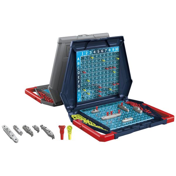 Acest joc Battleship este jocul clasic de lupta cu nave care reuneste competitia strategia si entuziasmul &Icircntr-o batalie unu la unu 2 jucatori cauta flota de nave inamice si o distrug una cate una Cu cutii de lupta portabile convenabile si nave cu aspect realist jocul Battleship ii plaseaza pe jucatori in mijlocul actiunii Controleaza o flota puternica cu un portavion un distrugator un submarin o nava de patrulare si un crucisator Fiecare jucator anunta coordonatele loviturii 