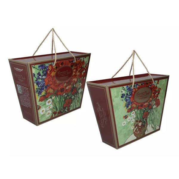 Setul cu ceasc&259; de 230 ml &537;i can&259; de 400 ml din por&539;elan inspirat de celebra lucrare a lui Vincent van Gogh – Maci ro&537;ii &537;i Margarete este o alegere perfect&259; pentru iubitorii de art&259; 