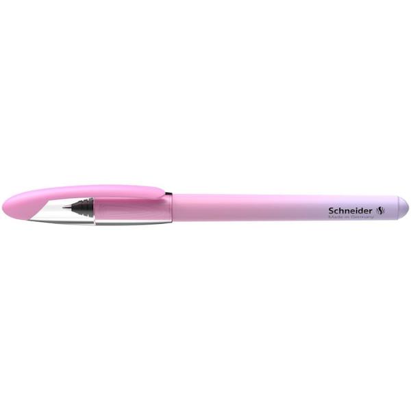 Noile modele 2023 Roller Schneider Voyage au un design gradient imprimat cu tonuri de rozScrisul fluent si frumos este garantat de compatibilitatea cu rezervele de cerneala Schneider CaracteristiciVarf din otel inoxidabil;Zona de prindere cu manson ergonomic;Corp din plastic rezistent;Clip de prindere robust;Echipat cu cartus de cerneala standard albastru regal;Potrivit 