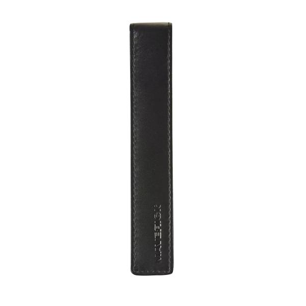 Etui din piele elegant pentru un singur instrument de scrisCalitate nu cantitate Fabricat din piele de vac&259; integral&259; t&259;b&259;cit&259; vegetal Negru intens cu o str&259;lucire natural&259; Cu stil &537;i atitudineAsta înseamn&259; ALL 