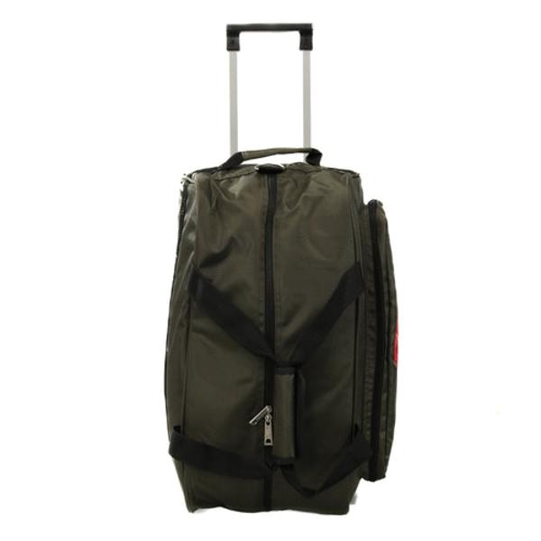 Geant&259; de voiaj cu troler realizat&259; din material textil rezistent ideal&259; pentru escapade scurte sau c&259;l&259;torii Dotat cu mâner telescopic buzunare spa&539;ioase &537;i un design modern Practic &537;i u&537;or de manevratMaterial poliester1 compartiment principal;2 compartimente laterale;2 roti;maner telescopic;bretea ajustabila;captuseala la interior;
