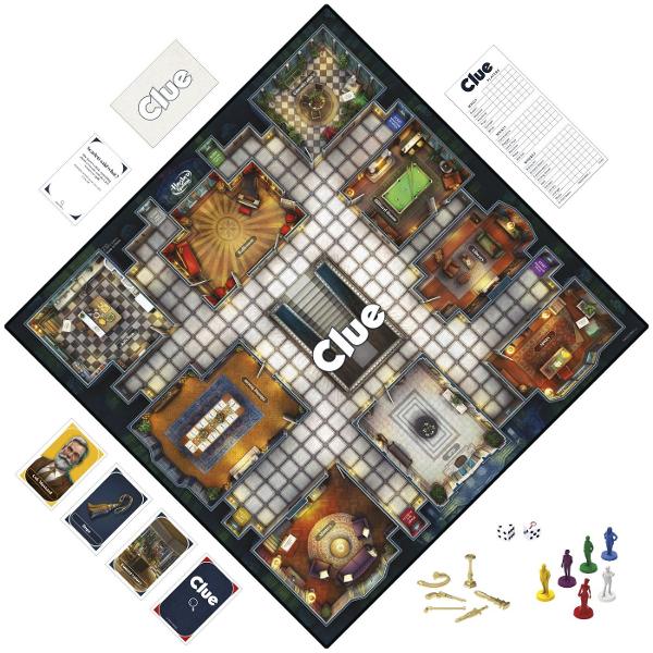 Cluedo este jocul clasic de detectiv in care fiecare jucator devine anchetator pentru a rezolva o crima misterioasa Cine a comis fapta Cu ce arma Si unde In aceasta editie moderna noii suspecti decorurile elegante si detaliile atent ilustrate aduc un plus de suspans si atmosfera Paseste in conacul somptuos si foloseste-ti abilitatile deductive pentru a analiza indiciile a interoga suspectii si a elimina variantele false Fiecare partida este diferita ceea ce face ca jocul sa fie 