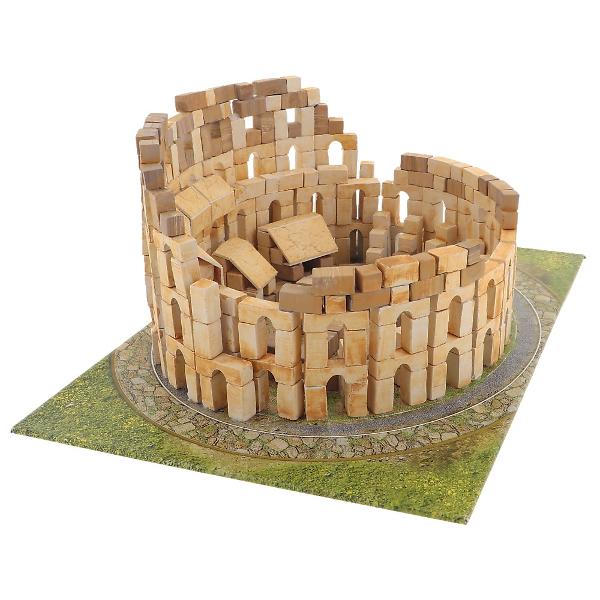 Construieste maretia Romei cu Brick Trick XL Travel Colosseum Exploreaza istoria si arhitectura impresionanta a Romei antice construind celebrul Colosseum din caramizi reale Cu Brick Trick XL Travel ai ocazia sa recreezi acest monument grandios in detaliu folosind materiale naturale si ecologice Setul contine tot ce ai nevoie pentru constructie caramizi scanduri din lemn baza HDF elemente decorative din carton si instructiuni clare pas cu pas O activitate captivanta perfecta pentru 