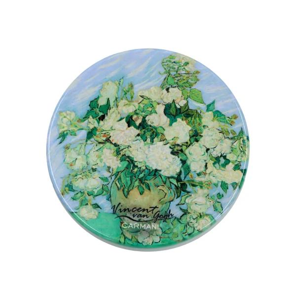 Suport pentru pahar – Ceramic&259; 10x10 cm Design Van Gogh TrandafiriAdaug&259; un strop de art&259; mesei tale cu acest suport pentru pahar din ceramic&259; decorat cu una dintre lucr&259;rile emblematice ale lui Vincent van Gogh p class data-start507 