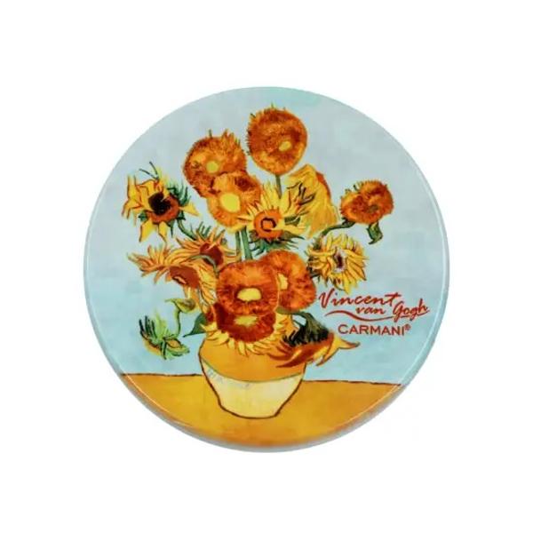 Suport pentru pahar – Ceramic&259; 10x10 cm Design Van Gogh SunflowersAdaug&259; un strop de art&259; mesei tale cu acest suport pentru pahar din ceramic&259; decorat cu una dintre lucr&259;rile emblematice ale lui Vincent van Gogh strong 