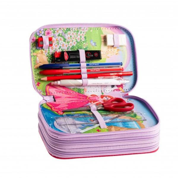 Penarul echipat de la DACO este un accesoriu potrivit &537;i practic special conceput pentru a-&539;i oferi toate uneltele de care ai nevoie pentru a fi creativ &537;i productiv Acesta are 3 compartimente &537;i este prev&259;zut cu toate instrumentele de scris necesare pentru &537;coal&259; Este fabricat din materiale rezistente care protejeaz&259; con&539;inutul împotriva loviturilor &537;i uzurii deseCaracteristici 