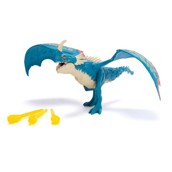 Adauga in colectia ta indragitele figurine cu dragoni din How to Train Your Dragon Figurinele au cap si aripi mobile fiind perfecte pentru joaca interactiva si aventuri imaginative alaturi de ceilalti dragoni din universul lor Design detaliat inspirat din film Acestia sunt acum gata de actiune Figurinele au aripi mobile si un design realist ideale pentru a recrea lupte aeriene sau pentru colectionare Aripi mobile pentru miscare dinamica Detalii impresionante si culori vii Paseste in 