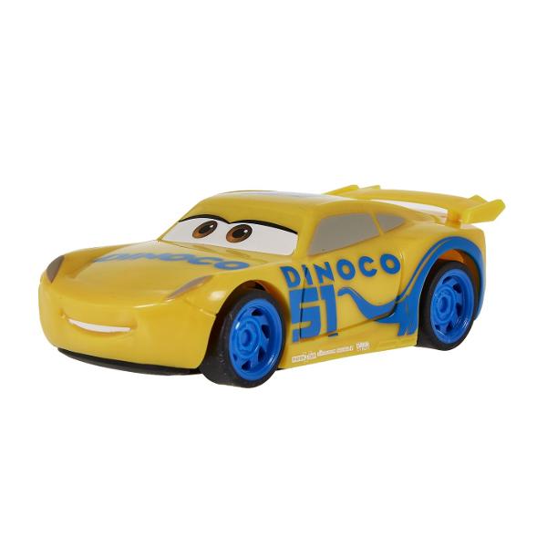 Incepe o noua runda de curse cu noile masinute Cars de la Mattel Masinuta are rotile si suspensiile functionale Dimensiuni 115 cm Filmele Disney si Pixar Cars va aduc intreaga echipa pentru a retrai cele mai emblematice si distractive scene ale lui Fulger McQueen si ale prietenilor Creeaza-ti propriile aventuri si povesti cu Lightning McQueen si prietenii sai Ideal pentru dupa-amiezi de actiune rasete si distractie cu toti prietenii tai Aduna-le pe toate Pachetul contine personajul 