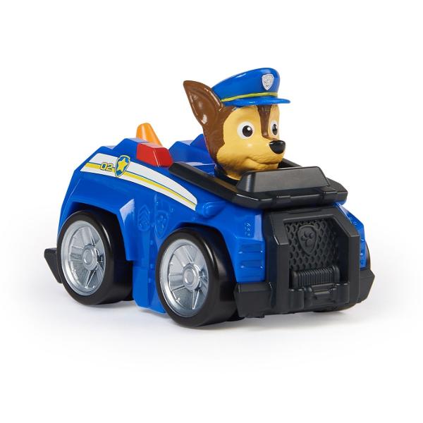 Alearga spre misiunea de salvare cu pilotii din Patrula catelusilor Pup Squad Racers Fiecare masina de curse Pup Squad masoara 63 cm lungime si 5 cm inaltime astfel incat se potrivesc perfect in palma sau in buzunar fiind jucariile de dimensiuni perfecte pe care copiii le pot lua cu ei oriunde Fiecare catel din Patrula catelusilor este imbracat in uniforma autentica din filmul Patrula catelusilor cu urechile date pe spate astfel incat sa para ca alearga cu viteza maxima la fel ca in 