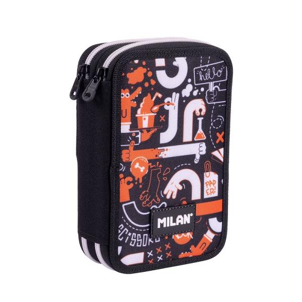 Organizeaz&259;-&539;i rechizitele cu stil folosind penarul MILAN cu 2 fermoare parte din colec&539;ia Fingers Inspirat de gesturile expresive &537;i comunicarea universal&259; acest penar are un design modern în culori negru portocaliu &537;i alb perfect pentru orice elev creativCaracteristici principale&9989; Design original model Fingers inspirat de gesturi expresive &537;i jocuri de îndemânare&9989; Compartimente practice 