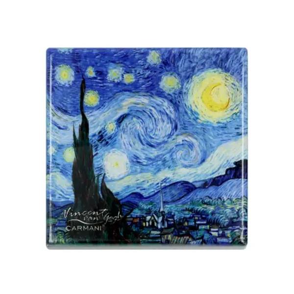 Suport pentru pahar – Ceramic&259; 10x10 cm Design Van Gogh Noapte InstelataAdaug&259; un strop de art&259; mesei tale cu acest suport pentru pahar din ceramic&259; decorat cu una dintre lucr&259;rile emblematice ale lui Vincent van Gogh p class data-start507 