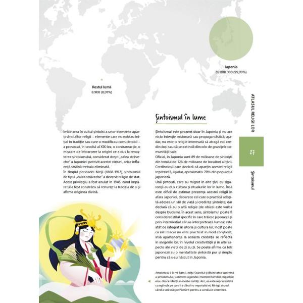 Religiile au inspirat &537;i continu&259; s&259; inspire milioane de oameni din întreaga lume De-a lungul secolelor ele au contribuit la dezvoltarea celor mai nobile tr&259;s&259;turi ale fiin&539;ei umane &537;i i-au îndrumat acesteia ac&539;iunile pentru a o ajuta s&259; creasc&259; &537;i s&259; evolueze atât pe plan fizic cât &537;i spiritual În atlasul de fa&355;&259; ve&355;i reg&259;si câteva dintre cele 