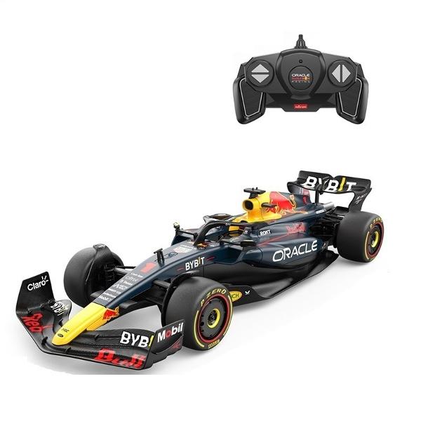 Kitul de Asamblare RC Red Bull Racing RB19 de la Rastar este o jucarie spectaculoasa ideala pentru fanii Formulei 1 si pentru copiii care iubesc sa construiasca si sa se joace cu masinute controlate prin telecomanda Acest set DIY include 55 de piese din plastic care permit asamblarea unei replici detaliate a masinii RB19 la scara 116 model pilotat de echipa Oracle Red Bull Racing Dupa ce este asamblata masinuta devine complet functionala si poate fi controlata printr-o telecomanda moderna 