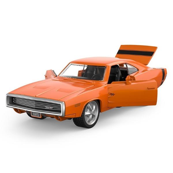 Masinuta are proportiile ideale pentru momente pline de distractie si amuzament Masinuta metalica Dodge Charger RT cu scara 1 la 36 are anvelope de cauciuc si un design detaliat interior-exterior realizat din material metalic turnat cu accesorii realizate din material plastic portiere de calitate superioara Copilul dumneavoastra se poate juca in voie cu masina metalica Dodge Charger RT cu scara 1 la 36 oferita de brandul international Rastar Nicio cursa nu este imposibil de castigat cu 
