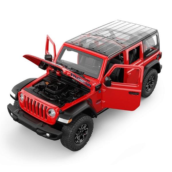 Masinuta are proportiile ideale pentru momente pline de distractie si amuzament Masinuta metalica Jeep Wrangler Rubicon 4XE rosu cu scara 1 la 32 are anvelope de cauciuc si un design detaliat interior-exterior realizat din material metalic turnat cu accesorii realizate din material plastic portiere de calitate superioara Copilul dumneavoastra se poate juca in voie cu masina metalica Jeep Wrangler Rubicon 4XE rosu cu scara 1 la 32 oferita de brandul international Rastar Nicio cursa nu este 