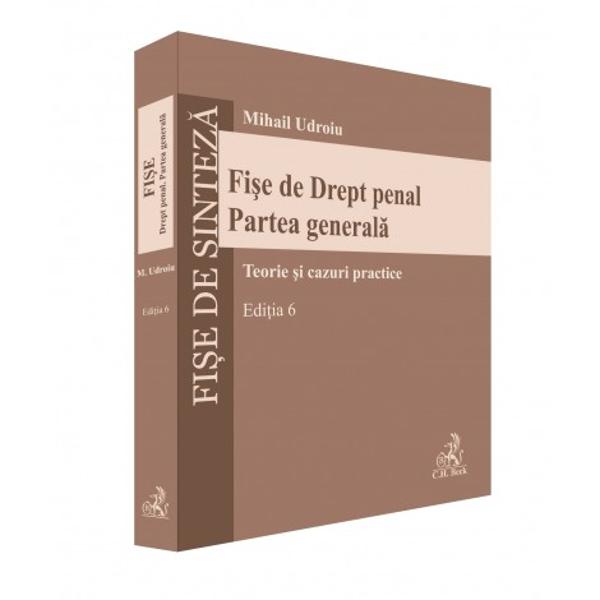 Cu o structura elaborata schematica &537;i cursiva Fi&537;ele de Drept penal Partea generala con&539;in comentarii u&537;or de asimilat ale institu&539;iilor de Drept penal Partea generala construite într-o maniera logica organizata &537;i totodata aplicativa Fiecare institu&539;ie prezentata este tratata dintr-o dubla perspectiva teoretica &537;i practica structura fi&537;elor permi&539;ând o buna schematizare a informa&539;ieiRiguros 
