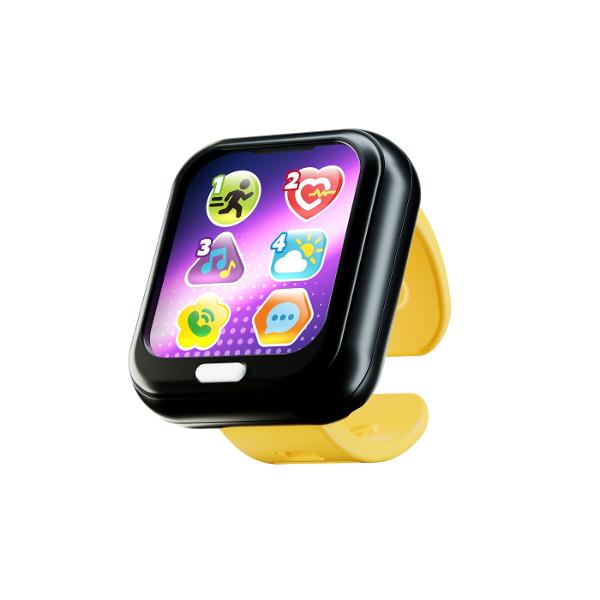 Ceasul educativ de la Hola Toys este o jucarie interactiva special conceputa pentru copiii cu varsta intre 12 si 60 de luni Acest ceas inteligent ofera peste 40 de sunete melodii si fraze care stimuleaza invatarea si curiozitatea copilului Echipat cu butoane colorate si afisaje grafice atractive incurajeaza jocul de rol si ii ajuta pe cei mici sa invete numere forme culori si notiuni muzicale intr-un mod distractiv Include si un joc de intrebari si raspunsuri care provoaca gandirea si 