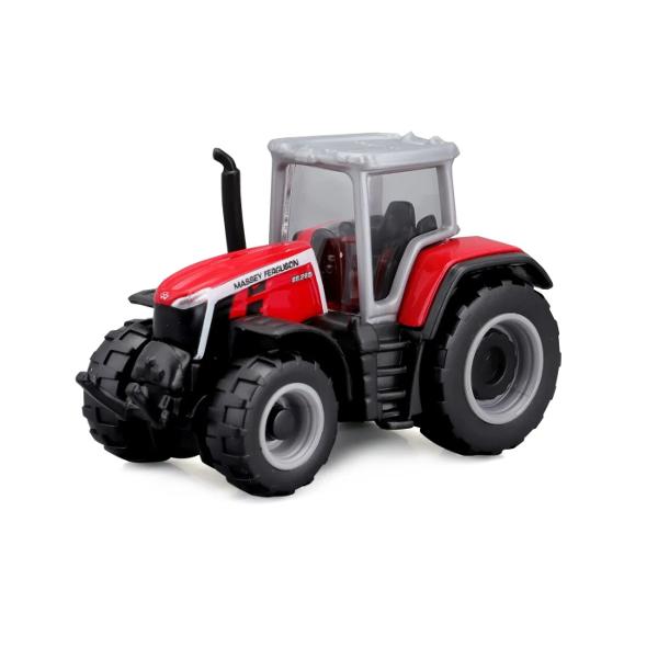 Descopera lumea agricola in miniatura cu colectia Mini Work Machines Tractors Aceste tractoare licentiate de 75cm realizate din metal turnat sub presiune si piese din plastic sunt gata sa abordeze orice sarcina de la ferma Cu designuri realiste si posibilitatea de a atasa implemente aceste tractoare sunt perfecte pentru joaca si colectionare Tractoarele au un corp robust din metal turnat sub presiune die-cast asigurand durabilitate si un aspect realist Detaliile fine sunt 