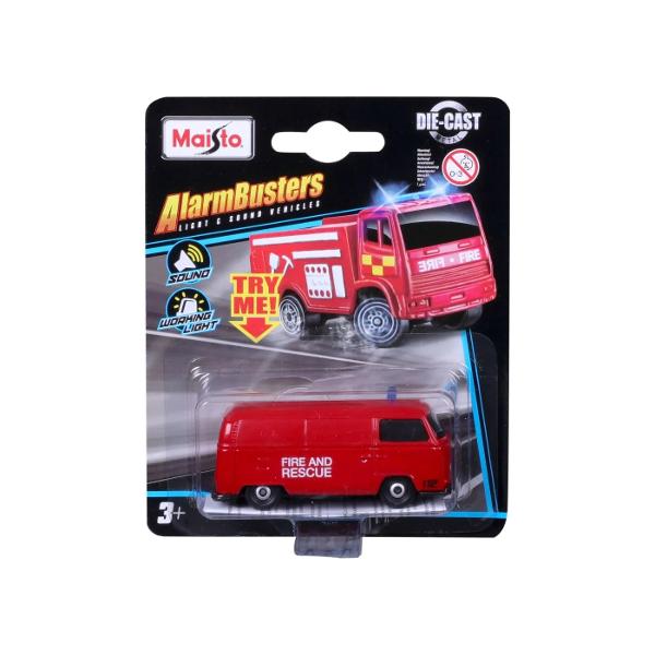 Intra in actiune cu eroii Alarm Busters Aceasta serie captivanta include vehicule de interventie esentiale perfecte pentru a recrea misiuni palpitante Fiecare masinuta are o lungime de aproximativ 75 cm si este construita din metal durabil die-cast asigurand rezistenta in timpul jocului Dar distractia nu se opreste aici Fiecare vehicul Alarm Busters este echipat cu lumini intermitente realiste si efecte sonore specifice aducand actiunea la viata Poti auzi sirenele ascutite ale 