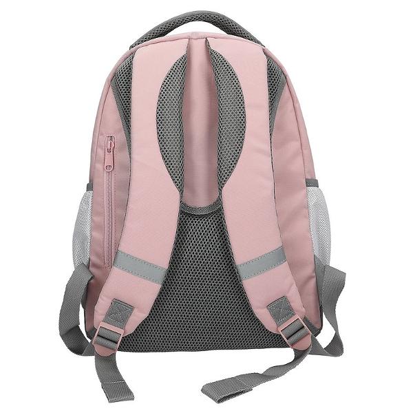 Ghiozdanul &537;colar TOPModel roz &537;i gri este str&259;lucitor motivul elegant cu model dublu de pe buzunarul frontal este complet acoperit cu sclipici Pandantivul mare cu fund&259; str&259;lucitoare de pe fermoar este un element super dr&259;gu&539; &537;i la mod&259; care atrage aten&539;ia Practic pentru via&539;a &537;colar&259; de zi cu zi cele trei compartimente spa&539;ioase &537;i buzunarele laterale din plas&259; compartimentele mici &537;i carabina din 