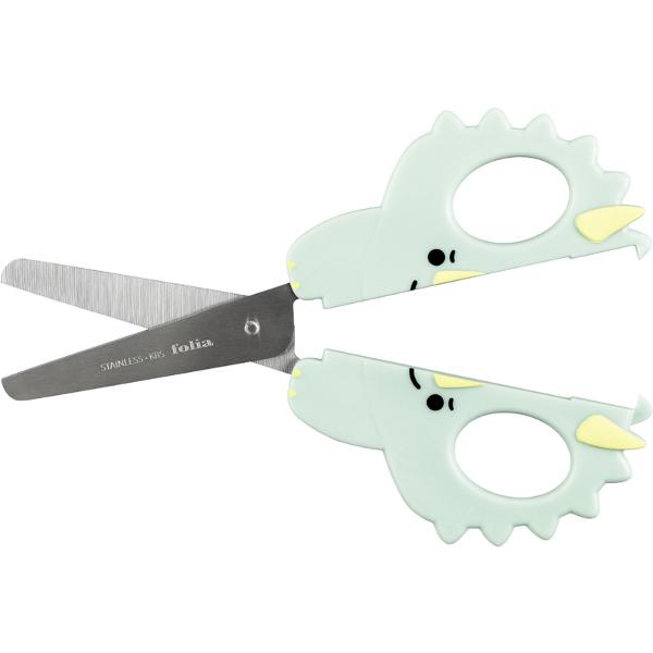 Foarfeca Scolara Cu Varf Rotund Dinozaur Folia F774