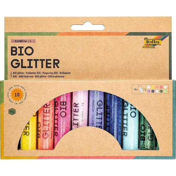 Set Glitter Bio 7 g 10 Culori Folia F57817