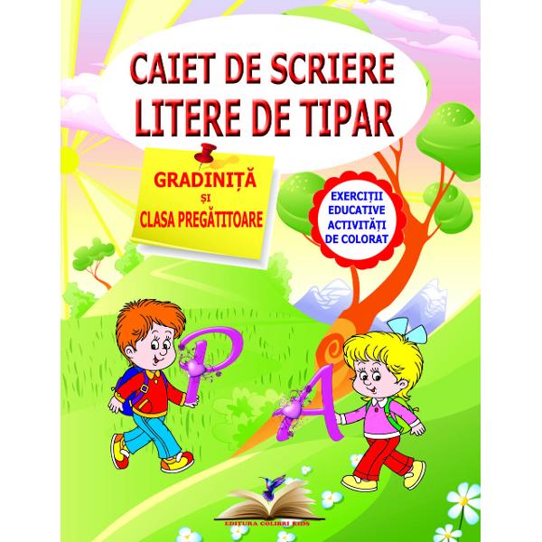 Cu ajutorul acestui caiet copii înva&539;&259; exerseaz&259; literele de tipar &537;i î&537;i dezvolt&259; gândirea prin jocuri &537;i exerci&539;ii educative