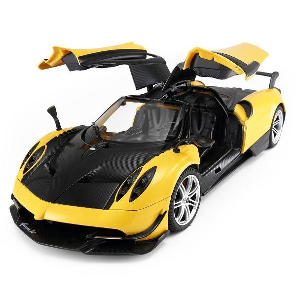 Copilul dumneavoastra se poate juca in voie cu masina cu telecomanda PAGANI HUAYRA BC scara 1 la 14 oferita de brandul international Rastar Nicio cursa nu este imposibil de castigat cu acesta masinuta replica oficiala cu licenta a modelului original construita cu mare atentie la detalii Masinuta are proportiile ideale pentru momente pline de distractie si amuzamentMasinuta functioneaza pe frecventa de 24GAlimentarea se face astfel  pentru masinuta sunt necesare 5 baterii tip AA  iar 