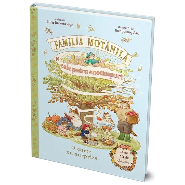 Porne&537;te într-o c&259;l&259;torie prin cele patru anotimpuri al&259;turi de simpatica Familie Mot&259;nil&259; Cartea surprinde magia fiec&259;rei perioade a anului prin activit&259;&539;i tradi&539;ii &537;i aventuri de familie de la prim&259;vara plin&259; de flori &537;i Festivalul p&259;l&259;riilor la vacan&539;ele de var&259; la mare toamna cu roade bogate &537;i costume de Halloween pân&259; la iarna alb&259; Cr&259;ciunul cald &537;i 