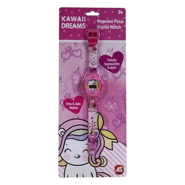 Ceas digital roz Kawaii