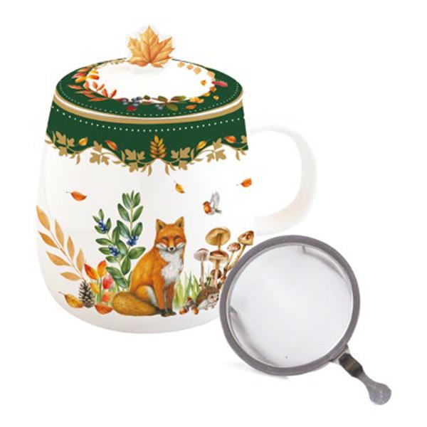 Can&259; de por&539;elan cu infuzor &537;i capac – Easy Life colec&539;ia Forest DreamSavureaz&259; ceaiul preferat într-o can&259; elegant&259; &537;i practic&259; realizat&259; din por&539;elan fin semnat&259; Easy Life Parte a colec&539;iei em 