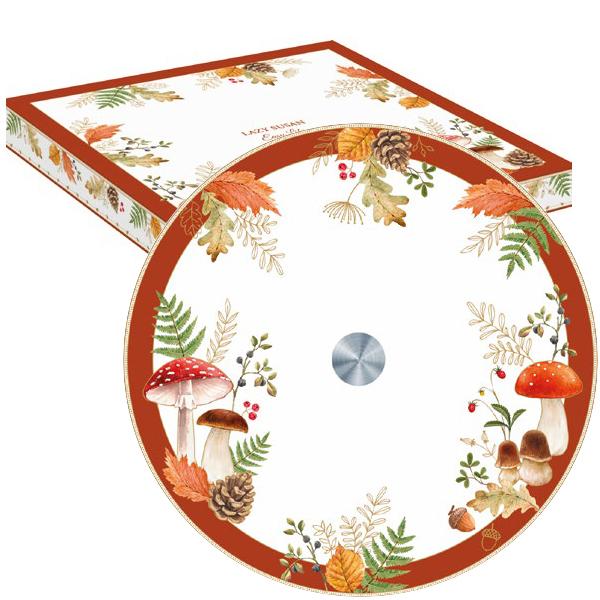 Platou rotativ din sticl&259; – Easy Life colec&539;ia Autumn BreezeServe&537;te cu stil brânzeturi aperitive sau gust&259;ri pe un platou elegant &537;i practic realizat din sticl&259; rezistent&259; Cu un diametru de 32 cm &537;i sistem rotativ tip em 