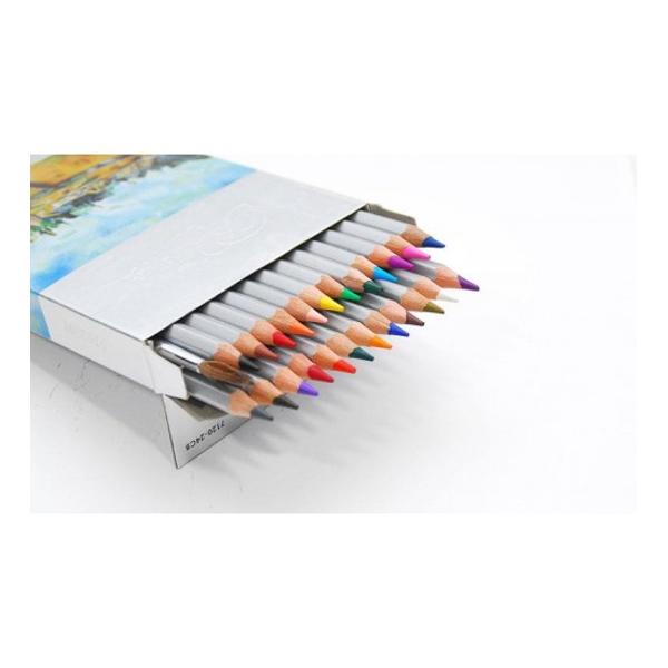 Creioane colorate acuarela cu pensula Set creioane 24 Culori Diametru grif 32mmNu sunt recomandate copiilor cu virsta sub 3 ani    
