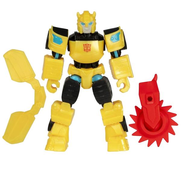 Chiar si cel mai puternic erou are nevoie uneori de o mana de ajutor picior pumn sau accesoriu Figurina Transformers de colectie MixMashers prezinta piese si componente care se desprind si se imbina pentru a crea figurine personalizate unic Cu 16 puncte de conectare figurina de actiune robot MixMashers Transformers la scara de 12 cm 5 inch este dotata cu conectori universali pentru compatibilitate si durabilitate pe intreaga gama Vrei si mai multe puteri combinate Colecteaza accesorii 
