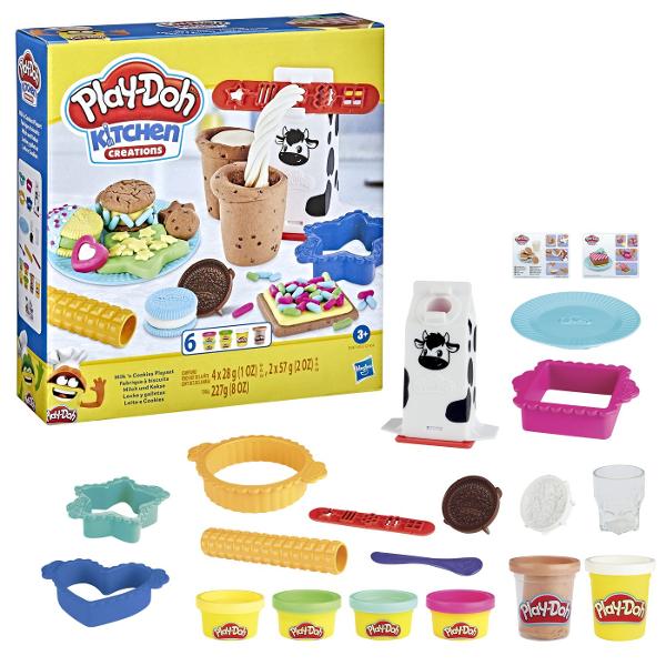 Stii cat este ceasul Este timpul pentru gustari haioase facute din plastilina Play-Doh Copiii de 3 ani si mai mari care adora sa fie creativi cu jucarii de gatit si plastilina modelatoare vor fi incantati sa creeze propriile versiuni Play-Doh ale gustarilor preferate de copii Cu ustensile Play-Doh usor de folosit si plastilina Play-Doh in culori variate sunt atat de multe creatii pe care imaginatia lor le poate &bdquogati&rdquo Creeaza preparate uimitoare adauga stralucire 