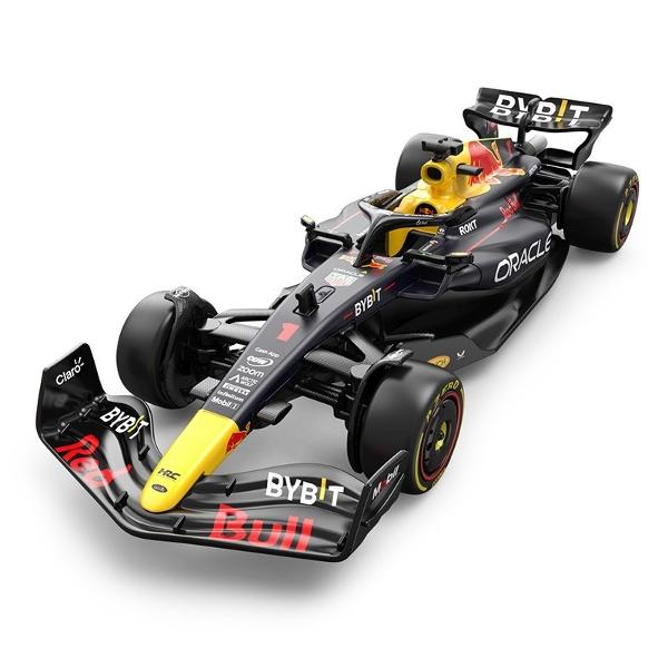 Masinuta are proportiile ideale pentru momente pline de distractie si amuzament avand dimensiunile in centimetri dupa cum urmeaza  199585 Masinuta metalica RED BULL F1 RB19 scara 1 la 32 are anvelope de cauciuc si un design detaliat interior-exterior realizat din material metalic turnat cu accesorii realizate din material plastic portiere de calitate superioara Copilul dumneavoastra se poate juca in voie cu masina metalica RED BULL F1 RB19 oferita de brandul international Rastar Nicio 