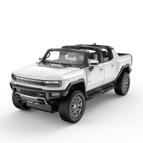 Copilul dumneavoastra se poate juca in voie cu masina cu telecomanda GMC HUMMER EV ALB scara 1 la 16 oferita de brandul international Rastar Nicio cursa nu este imposibil de castigat cu acesta masinuta replica oficiala cu licenta a modelului original construita cu mare atentie la detalii Masinuta are proportiile ideale pentru momente pline de distractie si amuzament avand dimensiunile in centimetri dupa cum urmeaza  40225175Masinuta functioneaza pe frecventa de 24GAlimentarea se 