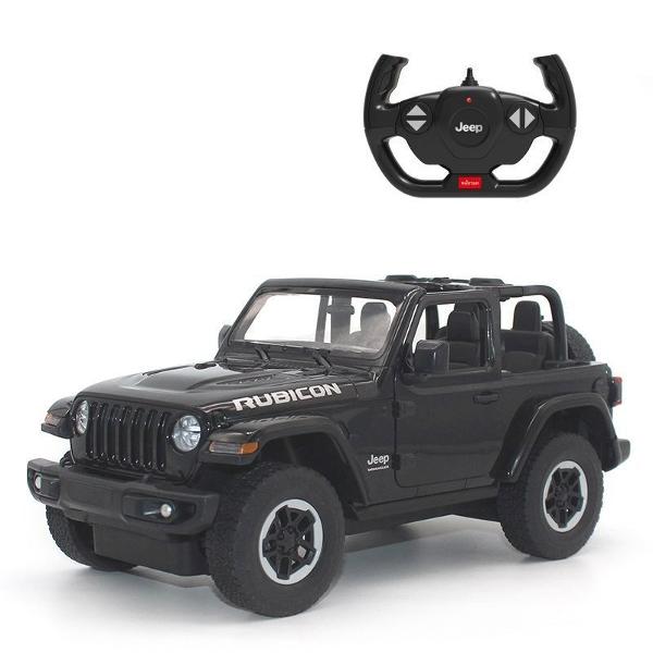 Copilul dumneavoastra se poate juca in voie cu masina cu telecomanda JEEP WRANGLER RUBICON scara 1 la 14 oferita de brandul international Rastar Nicio cursa nu este imposibil de castigat cu acesta masinuta replica oficiala cu licenta a modelului original construita cu mare atentie la detalii Masinuta are proportiile ideale pentru momente pline de distractie si amuzamentMasinuta functioneaza pe frecventa de 24GAlimentarea se face astfel  pentru masinuta sunt necesare 5 baterii tip AA  