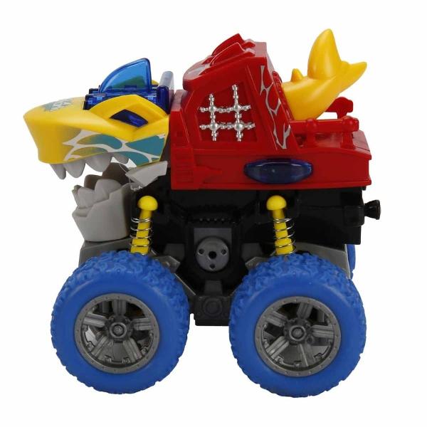 Tip vehicul MasinutaCuloare MulticolorPentru BaietiVarsta recomandata 3 - 4 ani 4 - 5 ani 5 - 6 ani 6 - 7 ani 7 - 8 ani 8 ani Dimensiuni produs ambalat 38 x 10 x 32 cmGreutate produs ambalat 029 kgMasina de jucarie in forma de dinozaur echipata cu lumina si sunet special conceput pentru a atrage atentia celor miciCreata ca o masina de spectacol impresioneaza prin culorile vii si jocul de lumini captivand interesul copiilor In 