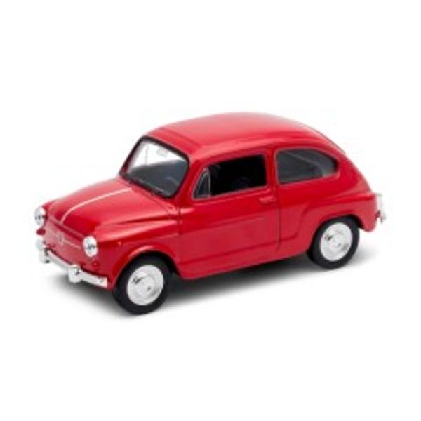 O copie sofisticat&259; a ma&537;inii retro Fiat 600 din piese metalice &537;i plastice Modelul este disponibil &icirc;n trei versiuni - alb galben &537;i ro&537;u Modelele sunt potrivite pentru aproape toate genera&539;iile datorit&259; manoperei lor Sunt potrivite nu numai pentru joaca copiilor ci &537;i pentru colec&539;ionari Ma&537;ina are un mecanism de tragere &icirc;napoi &537;i u&537;i care se deschid &537;i este realizat&259; la o scar&259; de 134 - 