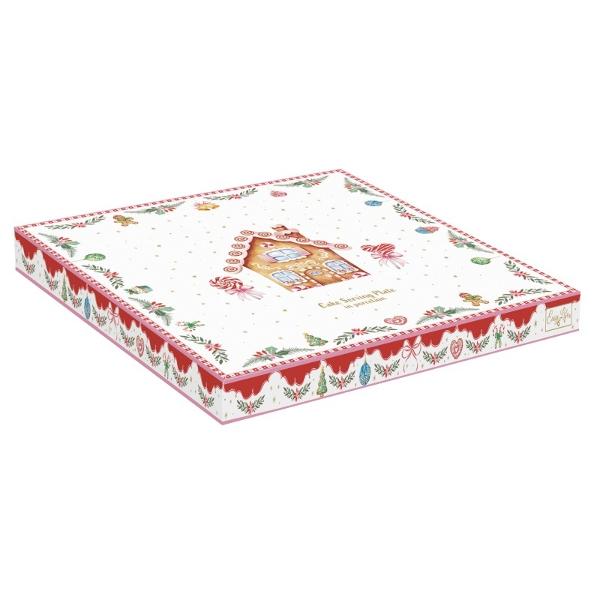 Adaug&259; un strop de magie festiv&259; meselor tale cu acest platou din por&539;elan fin parte din colec&539;ia Sweet Christmas de la Easy Life Cu o form&259; juc&259;u&537;&259; de stea &537;i decorat cu strong data-start400 