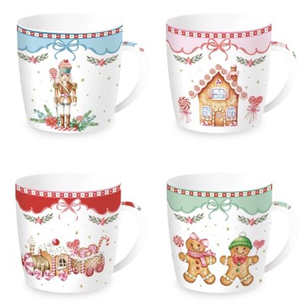 Savureaz&259; b&259;uturile calde de s&259;rb&259;tori într-un mod festiv &537;i elegant cu aceast&259; can&259; din por&539;elan fin parte din colec&539;ia Sweet Christmas de la Easy Life Cana este livrat&259; într-o cutie 