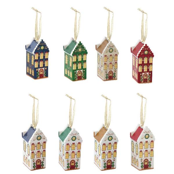 Adaug&259; un strop de magie s&259;rb&259;torilor cu aceste decora&539;iuni din ceramic&259; în form&259; de c&259;su&539;&259; festiv&259; parte din colec&539;ia Festive Avenue de la Easy Life Fiecare c&259;su&539;&259; este un detaliu delicat perfect pentru a completa bradul 