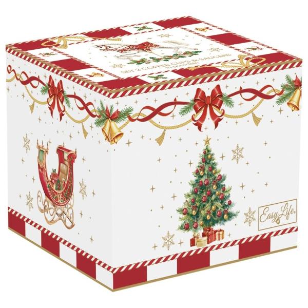 R&259;sfa&539;&259;-te cu farmecul s&259;rb&259;torilor &icirc;n fiecare diminea&539;&259; cu acest&nbsp;set elegant de 2 ce&537;ti din por&539;elan fin parte din colec&539;ia&nbsp;Christmas Tale&nbsp;de la&nbsp;Easy Life Realizate din&nbsp;por&539;elan alb de 