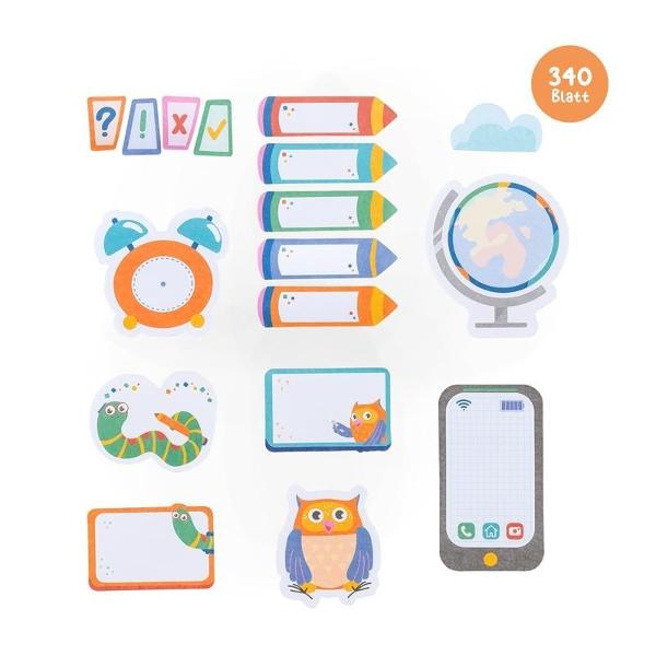 Lipe&537;te noteaz&259; organizeaz&259; Acest set practic de noti&539;e autoadezive pliabil este solu&539;ia perfect&259; pentru noti&539;e organizate pentru &icirc;nceputul &537;colii Cu 17 motive colorate legate de materiale didactice animale sau gadgeturi utile - fiecare blocnotes sau intrare &icirc;n caiet este decorat&259; &537;i conceput&259; astfel &icirc;nc&acirc;t informa&539;iile importante s&259; nu poat&259; fi trecute cu vederea Ideea perfect&259; de cadou 