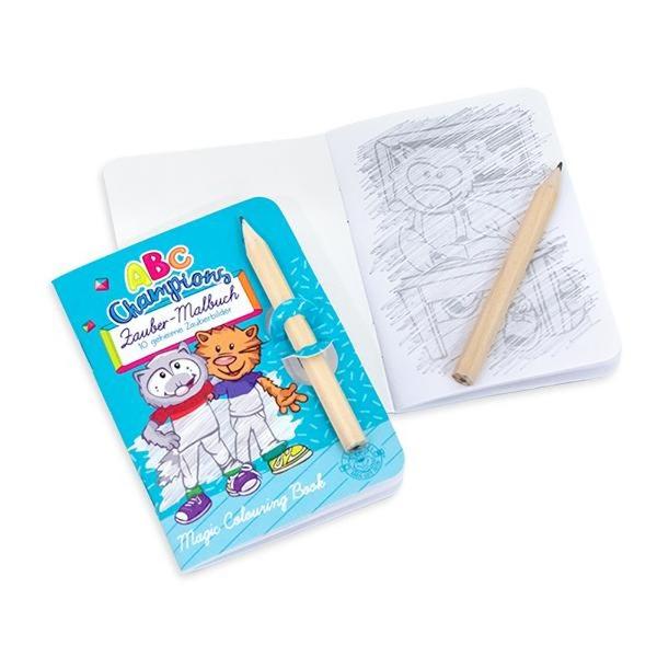 Distrac&539;ia este garantat&259; cu aceast&259; mini carte de colorat magic&259; Pur &537;i simplu desena&539;i u&537;or peste paginile de colorat magice albe cu creionul inclus iar modele minunate vor ap&259;rea ca prin magieCon&539;inut 10 pagini cu imagini magiceDisponibil&259; în 3 culori diferite Pretul afisat este per bucata Nu se poate alege culoarea se livreaza in functie de disponibilitatea din 