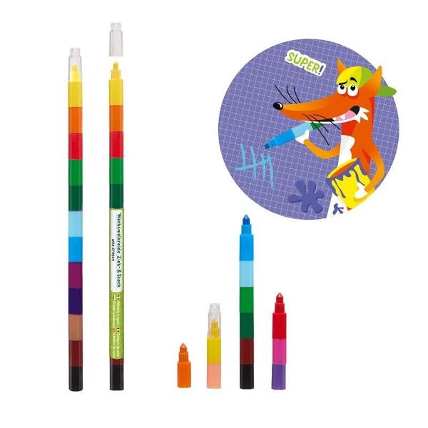 Un obiect care atrage aten&539;ia pe orice birou Cu acest creion cerat cu 12 culori str&259;lucitoare ve&539;i avea întotdeauna la îndemân&259; culorile preferate datorit&259; op&539;iunii de dezlipire Ambalat individual în folie termocontractibil&259;Lungimea creionului aprox 273 cm ØPret per bucata