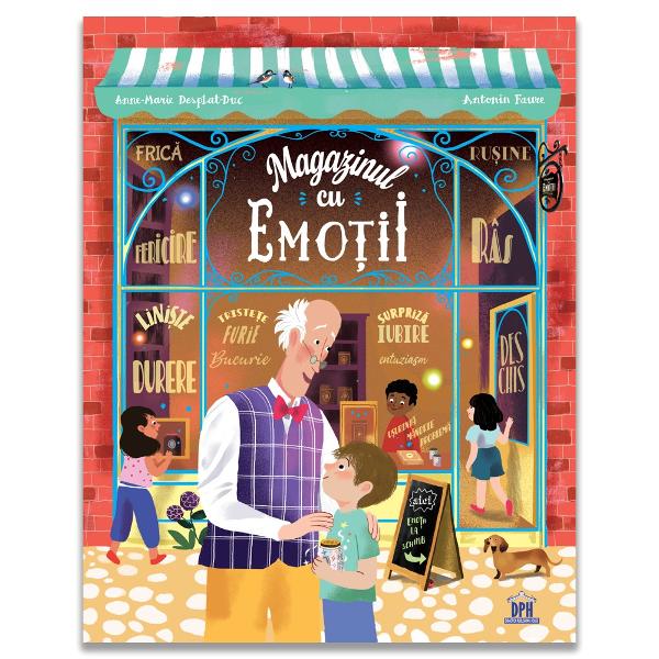 Cum ar fi dac&259; emo&539;iile s-ar vinde într-un magazinÎn aceast&259; carte plin&259; de culoare &537;i sensibilitate copiii descoper&259; o lume în care fiecare emo&539;ie are un raft un ambalaj &537;i un rol important Bucuria triste&539;ea furia frica &537;i multe altele sunt prezentate sub forma unor produse magice pe care micii cititori le pot „cump&259;ra” explora &537;i înv&259;&539;a s&259; le 